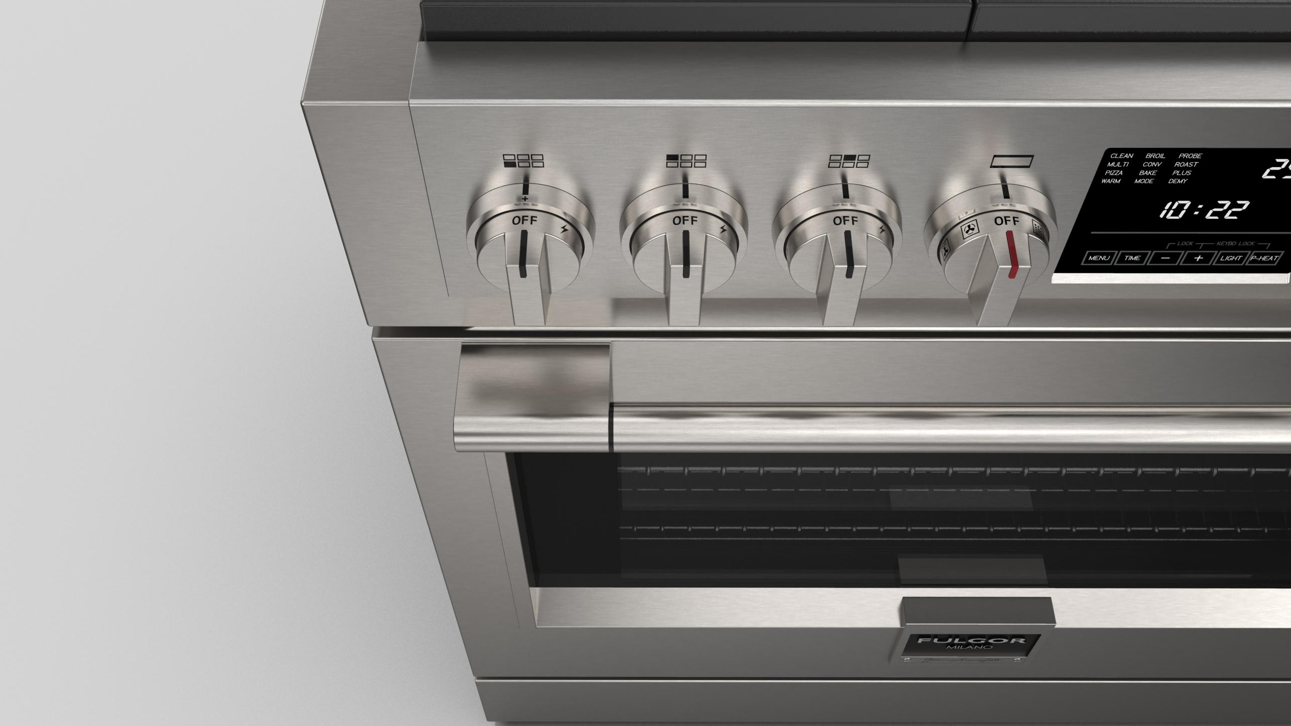 36" DUAL FUEL PRO RANGE Fulgor Milano